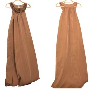 Esley | Nude peach evening dress